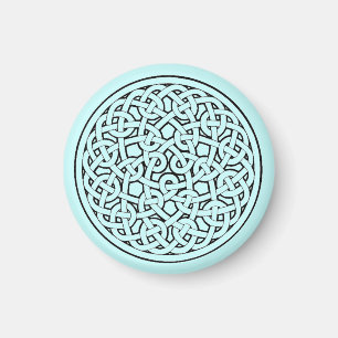 Interconnected symbolism för cirkulär Celtic Magnet