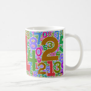 interdigitated siffror kaffemugg