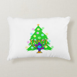 Interfaith Hanukkah jul Prydnadskudde