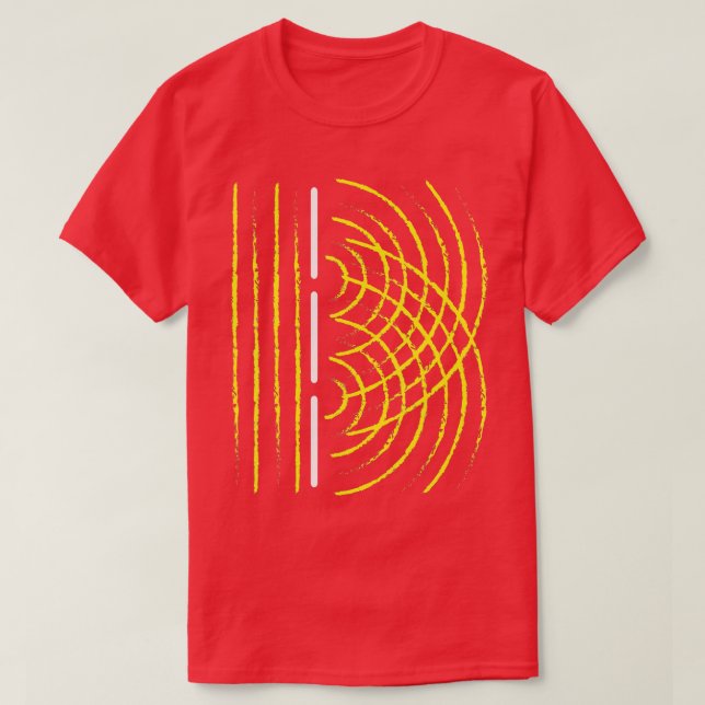 Interferens Physics Light Wave Chemistry Radiat T Shirt (Design framsida)