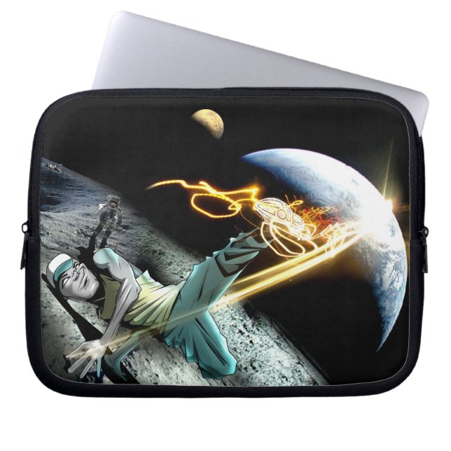Intergalactic BBOY-laptop sleeve (Framsidan)