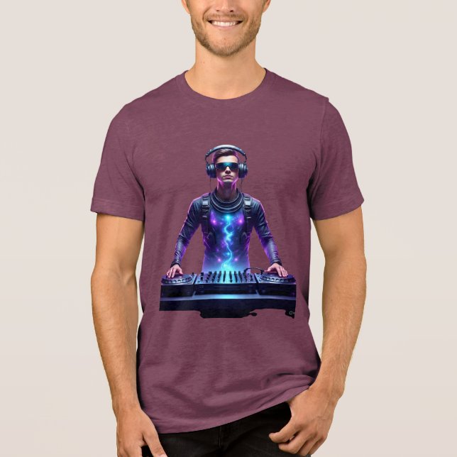 Intergalactic DJ – Cosmic Beats T-Shirt (Framsida)