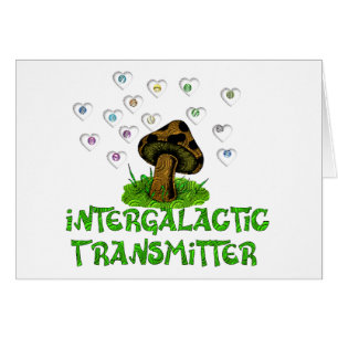Intergalactic sändare hälsningskort
