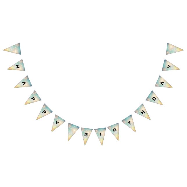 Intergalaktär Plain Birthday Vimplar (Alla)