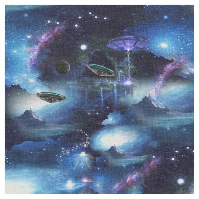 Intergalaktisk rymdfärd tyg (Närbild)