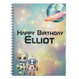 Intergalaktiska födelsedagsminnen i Bok Anteckningsbok