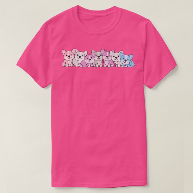Intergender Flag Pride Lgbtq Dogs Intergender Corg T Shirt (Design framsida)