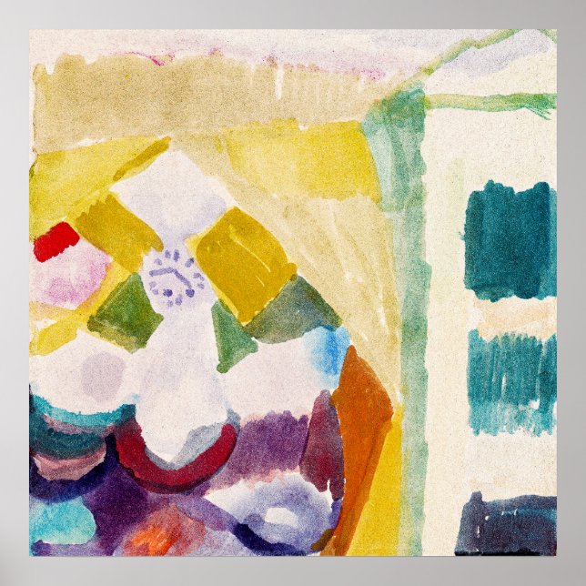 Interieur mit der Uhr ,Famous Painting Poster (Framsidan)