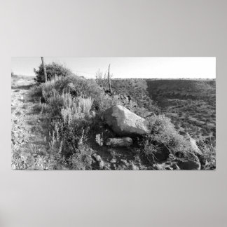 Intering av Black Mesa Plateau (Färg avsaltad) Poster