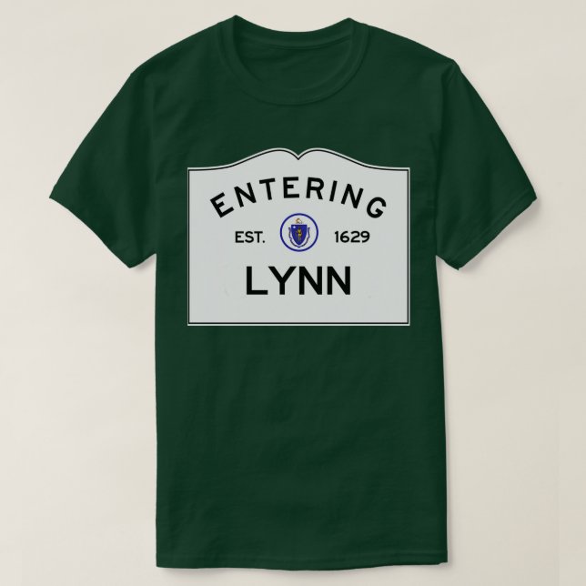 Intering av Lynn Massachusetts Commonwealth of Mas T Shirt (Design framsida)