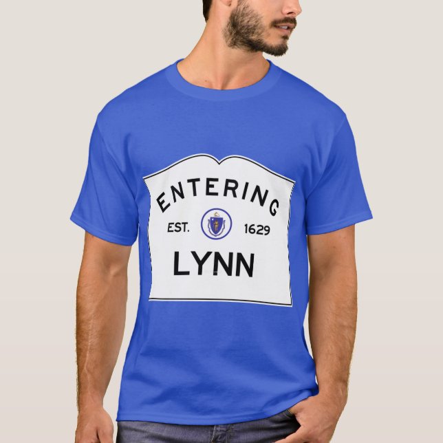 Intering av Lynn Massachusetts Commonwealth of Mas T Shirt (Framsida)