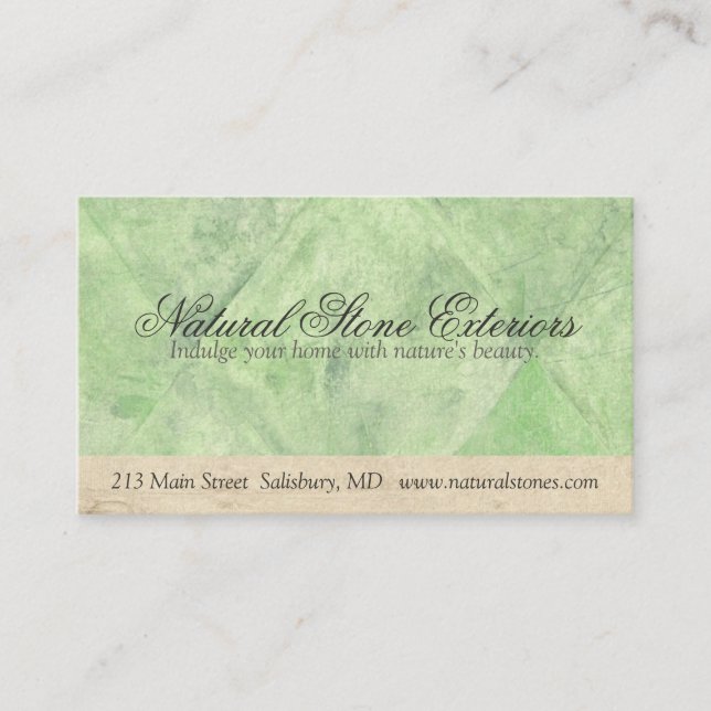 Interiör | Affärskort för yttre design Visitkort (Framsida)