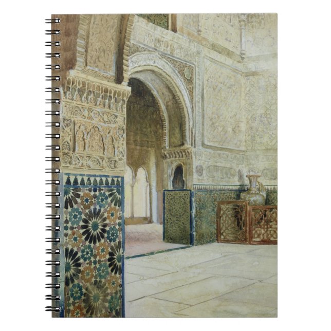 Interiör av Alhambra, Granada (akvarell) Anteckningsbok (Framsidan)