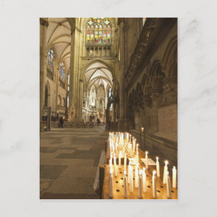 Interiör av St. Peters katedral i Regensburg Vykort