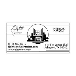 Interior Design or Architect Logo Självfärgande Stämpel