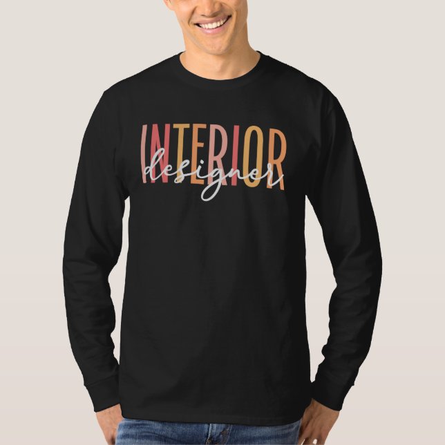 Interior Designer Boho Interior T Shirt (Framsida)