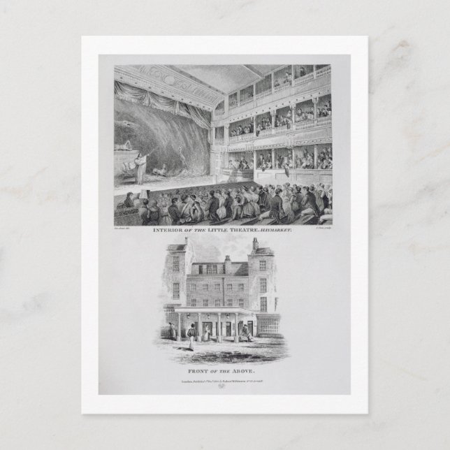 Interiör på Little Theatre, Haymarket i London Vykort (Framsida)