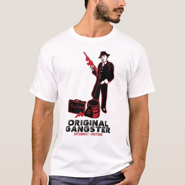 INTERKNIT-COUTURE - Mobsteroriginalgangster T-shirt (Framsida)