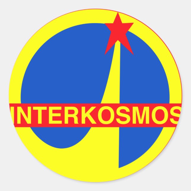 Interkosmos Runt Klistermärke (Framsida)