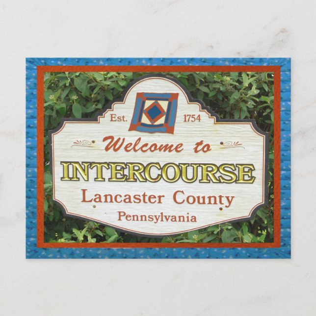 Interkurs Postcard Lancaster County. Lägg till NAM Vykort (Framsida)