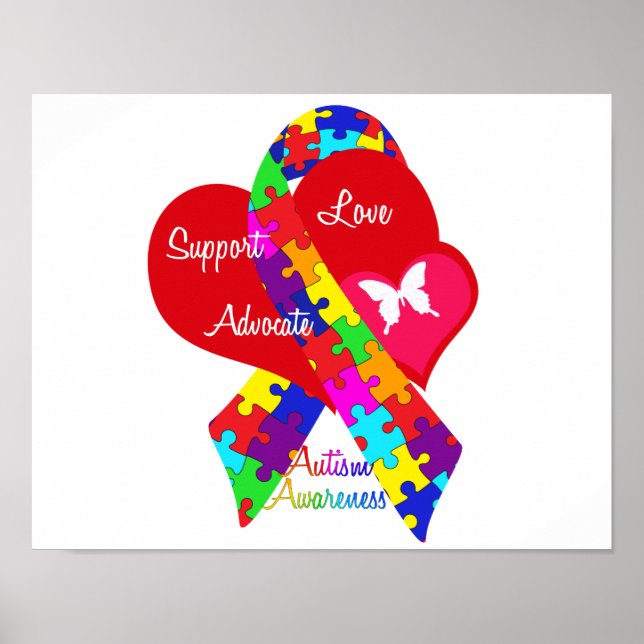 Interlaced Autism Ribbon Poster (Framsidan)