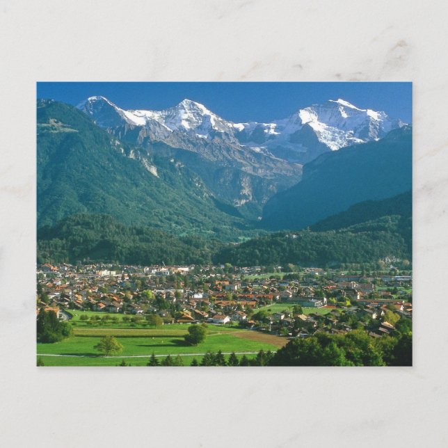 Interlaken och Jungfrau-området Vykort (Framsida)