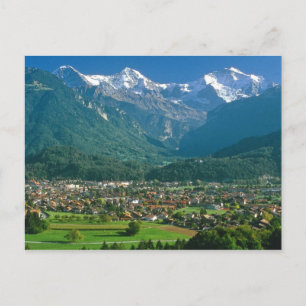 Interlaken och Jungfrau Vykort