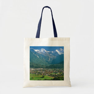 Interlaken och Jungfrauen spänner Tygkasse