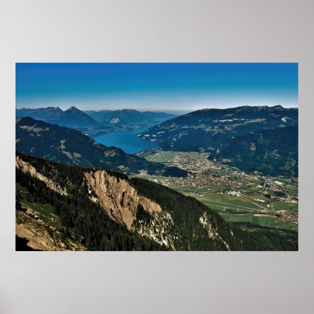 Interlaken och Thunersee Poster (Framsidan)