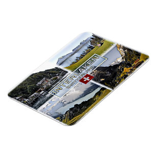 Interlaken - Schweiz - Mosaic - Magnet
