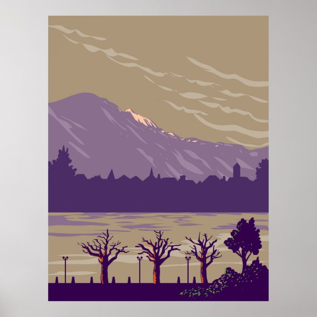 Interlaken Schweiz Poster (Framsidan)
