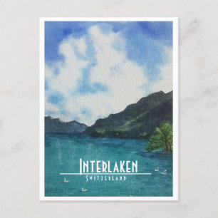 Interlaken Schweiz-resekort Helg Vykort