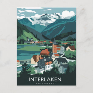 Interlaken Schweiz Stylist Vykort