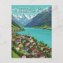 Interlaken Schweiz Travel Vykort