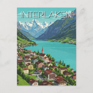 Interlaken Schweiz Travel Vykort