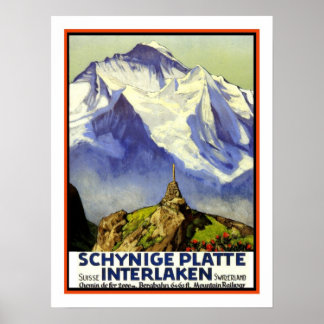 Interlaken Vintage resor Poster