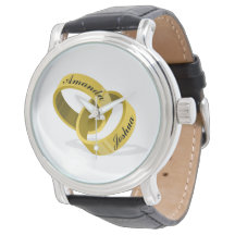 Interlåsande Bröllop Ringar - graverade tullnamn