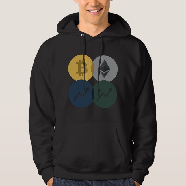 Interlocking Crypto Circles Trader Hoodie (Framsida)