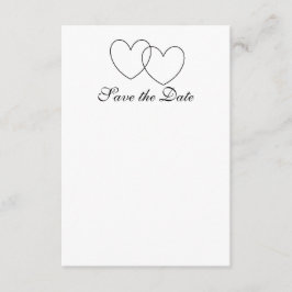 "Interlocking Hearts" Spara-the-Date Card Spara Datumet