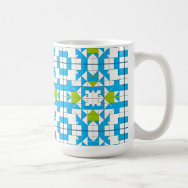 Interlocking Pusseltema För Vardagen Kaffemugg