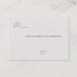 Interlocking Rings- Minimalist Wedding Enclosure Tilläggskort