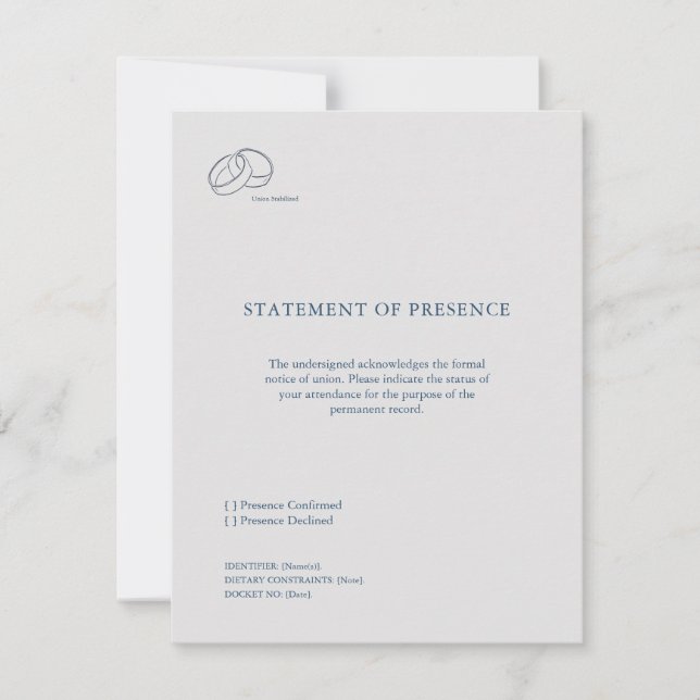 Interlocking Rings- Union Response Card OSA Kort (Framsida)