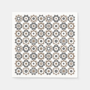 Interlocking utrustar mönster pappersservett