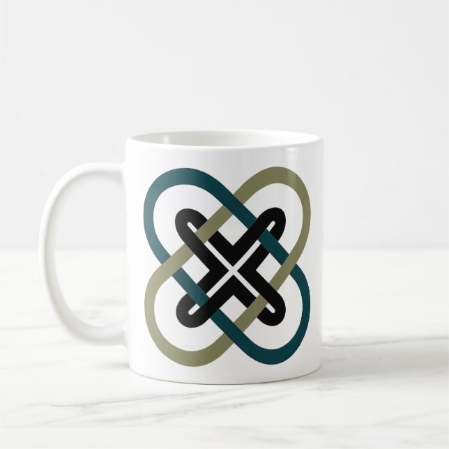 Interlocking X Classic Mug Kaffemugg (Vänster)