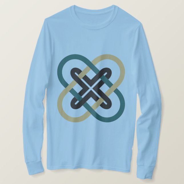 Interlocking X Men's Long Sleeve T-Shirt (Design framsida)