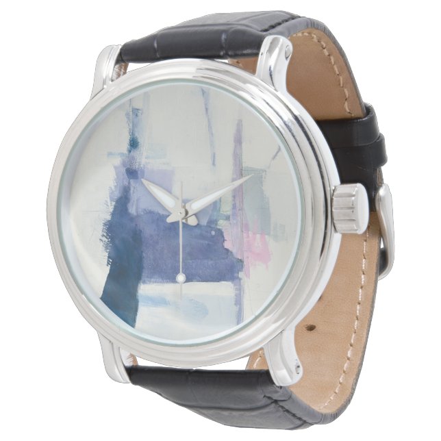 Interlude | Abstrakt i blått Armbandsur (Vinklad)