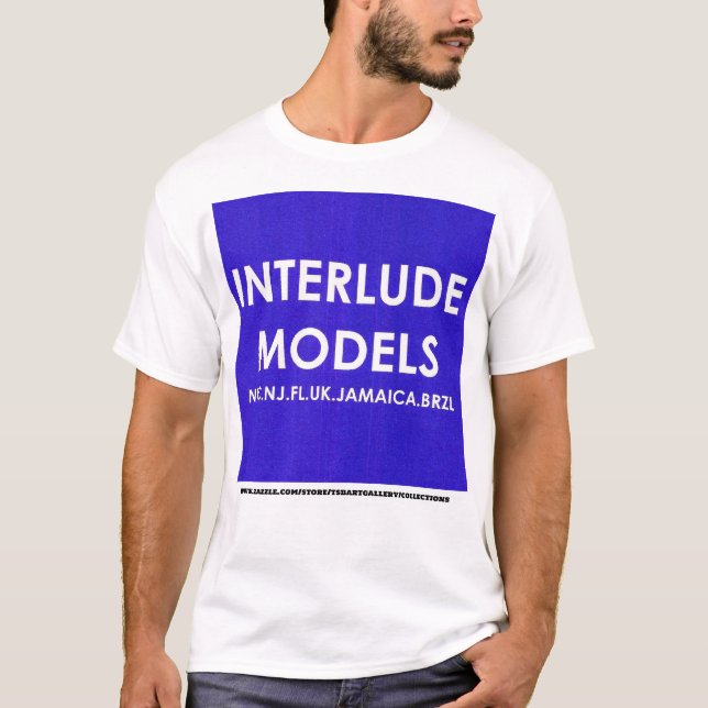 INTERLUDE MODELS MERCH Basic Mörk T-Shirt (Framsida)