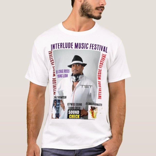 INTERLUDE MUSIC FESTIVAL. Herrarnas Basic T-Shirt (Framsida)