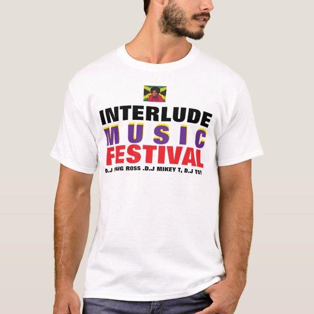INTERLUDE MUSIC FESTIVAL Manar Basic T-Shirt (Framsida)