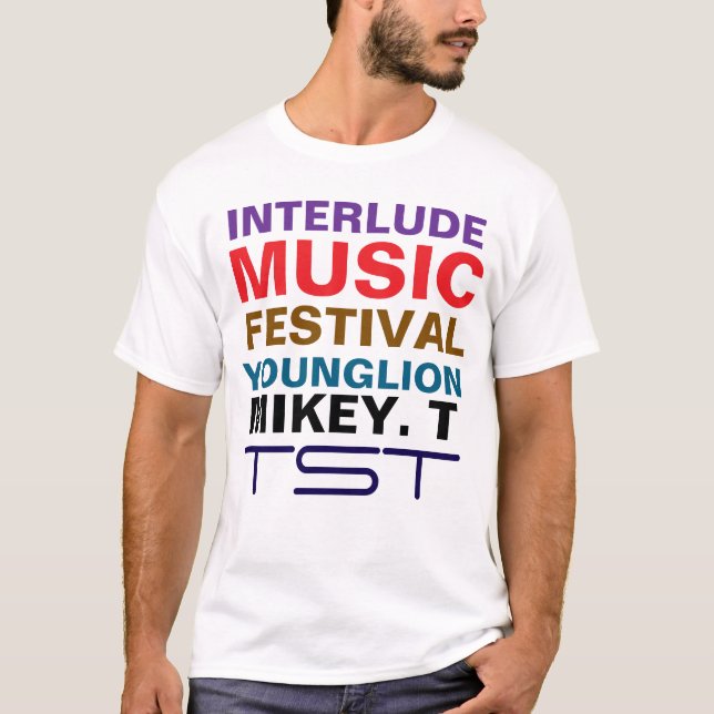 INTERLUDE MUSIC FESTIVAL. YL MTMen's Basic T-Shirt (Framsida)
